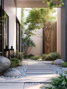 cây và khoảnh khắc yên bình