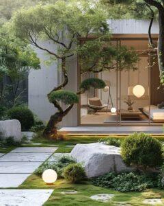 bố cục vườn Zen truyền thống