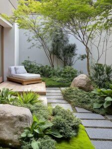 cỏ trang trí sân vườn biệt thự