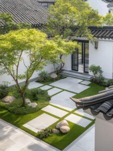 thi công vườn Zen đơn giản tại nhà