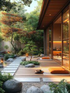 Thiết kế sân vườn Zen