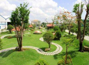 cỏ trang trí công viên mini