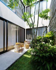 thiết kế không gian xanh trong nhà 